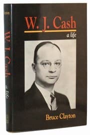 Tapa de W.J. Cash, a life