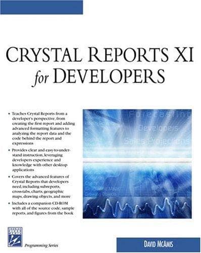 Tapa de Crystal reports XI for developers
