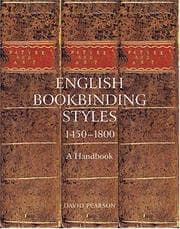 Tapa de English Bookbinding Styles 1450 - 1800