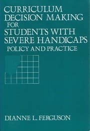 Tapa de Curriculum decision making for students with severe handicaps