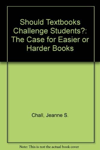 Tapa de Should textbooks challenge students?