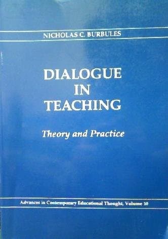 Tapa de Dialogue in teaching