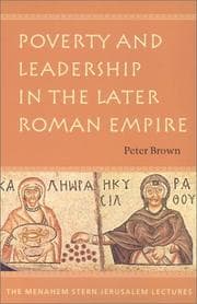 Tapa de Poverty and Leadership in the Later Roman Empire (Menahem Stern Jerusalem Lectures)