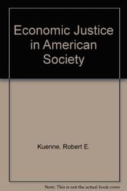 Tapa de Economic justice in American society
