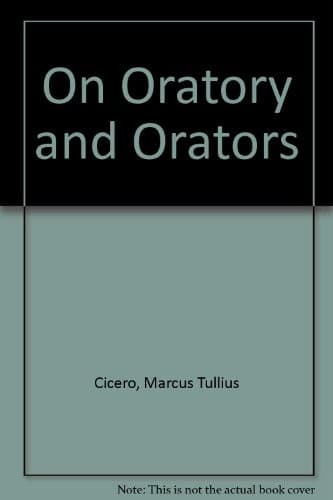 Tapa de Cicero on oratory and orators