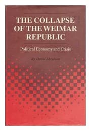 Tapa de The collapse of the Weimar Republic