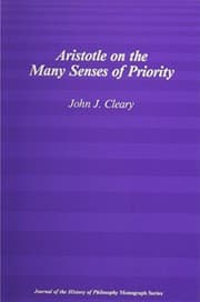 Tapa de Aristotle on the many senses of priority