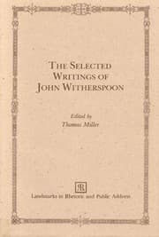 Tapa de The selected writings of John Witherspoon