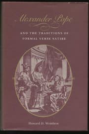 Tapa de Alexander Pope and the traditions of formal verse satire
