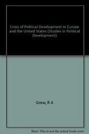 Tapa de Crises of political development in Europe and the United States