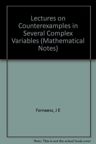 Tapa de Lectures on counterexamples in several complex variables