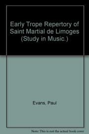 Tapa de The early trope repertory of Saint Martial de Limoges