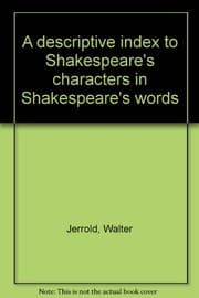 Tapa de A descriptive index to Shakespeare's characters in Shakespeare's words