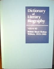 Tapa de DLB 162: British Short Fiction Writers, 1915-1945 (Dictionary of Literary Biography)