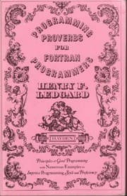 Tapa de Programming proverbs for FORTRAN programmers