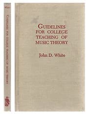 Tapa de Guidelines for college teaching of music theory