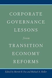 Tapa de Corporate Governance Lessons from Transition Economy Reforms