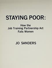 Tapa de Staying poor
