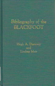 Tapa de Bibliography of the Blackfoot