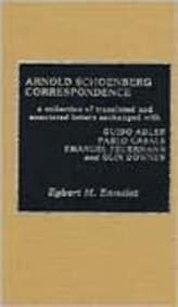 Tapa de Arnold Schoenberg correspondence
