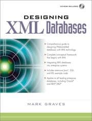 Tapa de Designing XML Databases