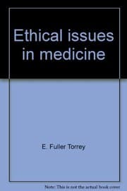 Tapa de Ethical issues in medicine