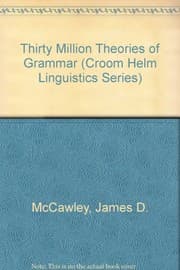 Tapa de Thirty million theories of grammar