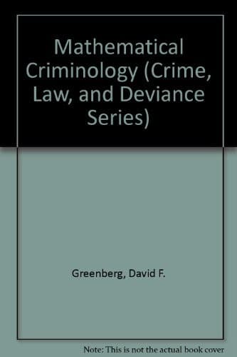 Tapa de Mathematical criminology