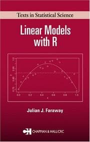 Tapa de Linear Models with R (Texts in Statistical Science)
