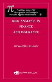 Tapa de Risk Analysis in Finance and Insurance (Chapman and Hall /Crc Monographs and Surveys in Pure and Applied Mathematics)