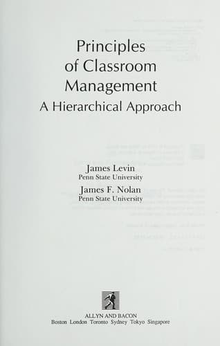 Tapa de Principles of classroom management
