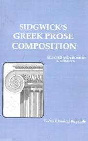 Tapa de Sidgwick's Greek Prose Composition