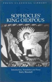Tapa de Sophocles: King Oidipous