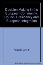 Tapa de Decision-making in the European Community