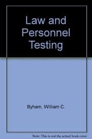 Tapa de The law and personnel testing