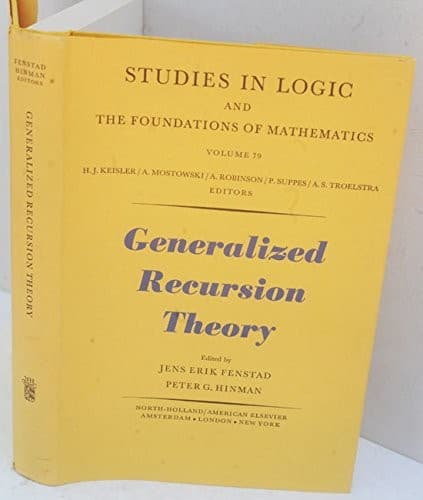 Tapa de Generalized Recursion Theory: 1st, 1972: Symposium Proceedings (Study in Logic & Mathematics)