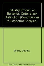 Tapa de Industry production behavior: the order-stock distinction