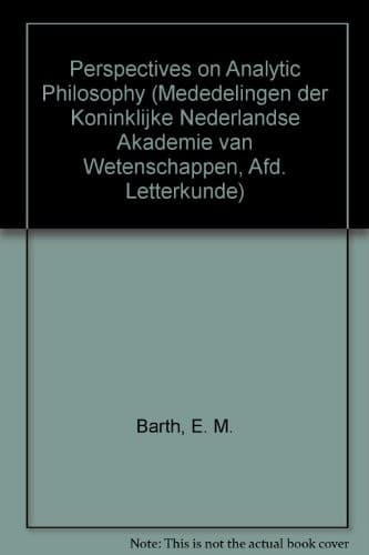 Tapa de Perspectives on analytic philosophy