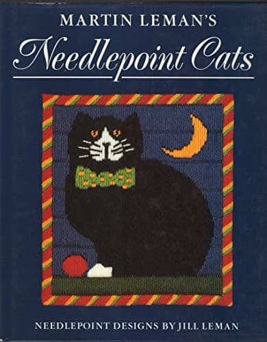 Tapa de Martin Leman's needlepoint cats