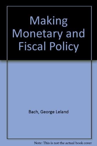 Tapa de Making Monetary & Fiscal Policy