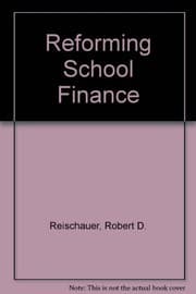 Tapa de Reforming school finance