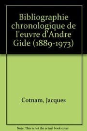 Tapa de Inventaire bibliographique et index analytique de la correspondance d'André Gide (publiée de 1897-1971)