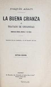 Tapa de La buena crianza, o, Tratado de urbanidad