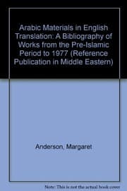 Tapa de Arabic materials in English translation