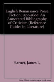 Tapa de English Renaissance prose fiction, 1500-1660
