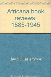 Tapa de Africana book reviews, 1885-1945