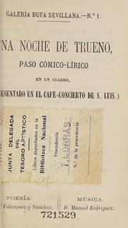 Tapa de Una noche de trueno
