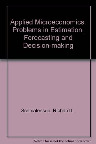 Tapa de Applied microeconomics; problems in estimation, forecasting, and decision-making