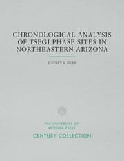 Tapa de Chronological analysis of Tsegi phase sites in northeastern Arizona