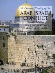 Tapa de A concise history of the Arab-Israeli conflict